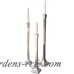 Bungalow Rose Taper 3 Piece Metal Candlestick Set BNRS6505